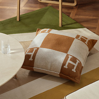 【極美品】 HERMES クッション H Casaque pillow ② Hermes Gris Fonce Gray Cashmere Avalon Cushion Pillow – MAISON de LUXE